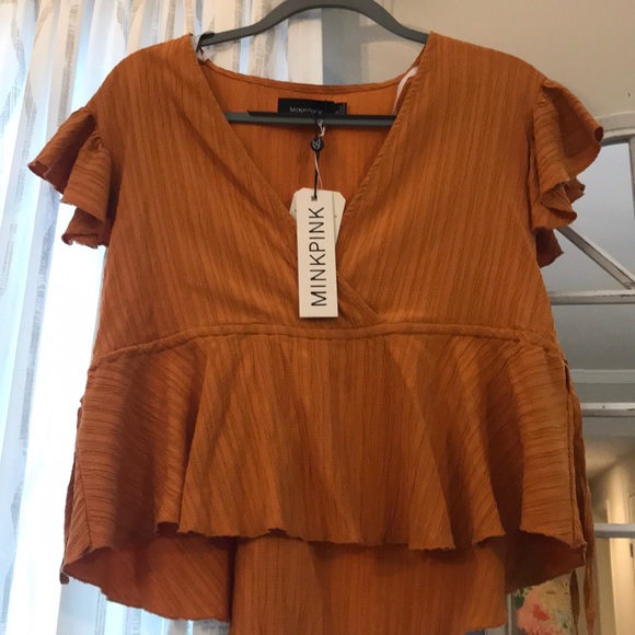 Minkpink Selina Side Toe Top XS NWT - Picture 3 of 5